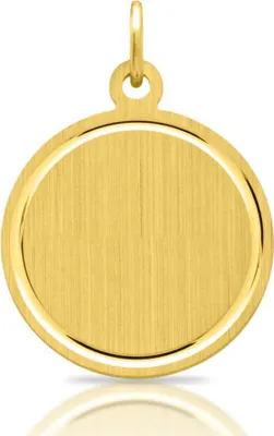 Produktbild von Runder Anhänger aus 925er Silber - vergoldet Unique SP0339