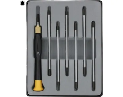 Produktbild von Donau Elektronik Electrical &amp; precision engineering Interchangeable bits set 7-piece Allen