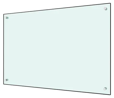 Produktbild von Küchenrückwand Spritzschutz aus Hartglas 90x60cm in Weiß