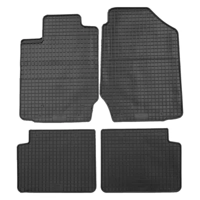 Produktbild von für Toyota Corolla ab 01/2002-01/2007 Passform PETEX Gummimatten 4-teilig schwarz Allwettermatten Gummifußmatten