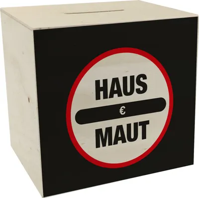 Produktbild von Haus Maut Spardose aus Holz