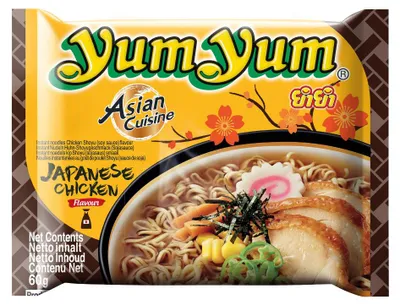 Zdjęcie produktu dla YumYum Instant Asian Noodle Soup Bag o smaku japońskiego kurczaka 60 g