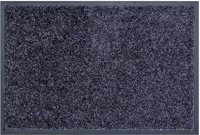Produktbild von Unyqoos® Blau-Graue Innenmatte mit Rutschfestigkeit und Schmutzaufnahme 40x60 cm