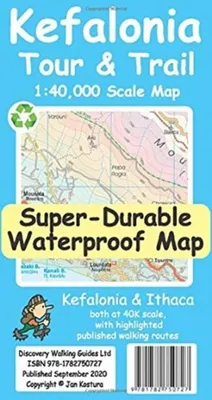 Produktbild von Kefalonia Tour and Trail Map