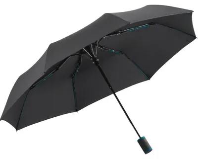 Immagine prodotto di Fare - Ombrello pieghevole mini con dettagli a contrasto "AC Style" LT4649 (taglia unica) (nero/benzina)