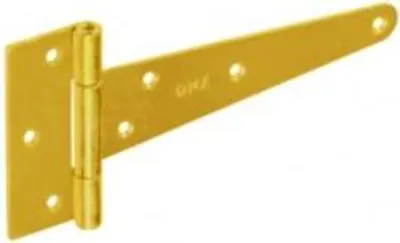 Produktbild von 10x Kreuzgehänge mit vernietetem Stift 150/35x80mm gelb verzinkt Torband