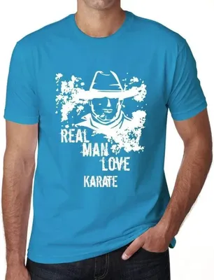 Produktbild von Herren Grafik T-Shirt Echte Männer lieben Karate – Real Men Love Karate – Öko-Verantwortlich Vintage Jahrgang Kurzarm Lustige Druck Geburtstag