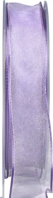 Produktbild von Chiffonband Organzaband Dekoband Lila Flieder 15mm 20m
