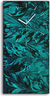 Produktbild von Wandbild Leinwand Bilder Wanduhr Geräuschlos 30x60 Malerei Abstrakte Kunst - weiße Hände