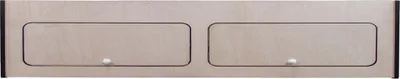 Produktbild von Wohnwagen Hängeschrank mit schwarzem Rand – 120cm x 25cm x 25cm