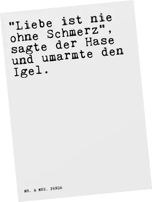 Produktbild von Mr. & Mrs. Panda Postkarte "Liebe ist nie ohne... - Weiß - Geschenk, Ansichtskarten, Sprüche, Postkarten, Spruch Weisheiten Zitate Lustig Weisheit Worte, bildkarte