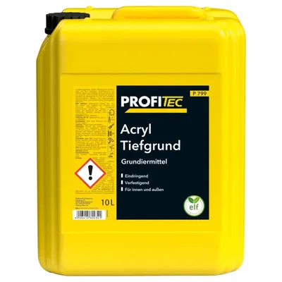 Produktbild von PROFITEC Acryl Tiefgrund P799, transparent auftrocknend, 10l
