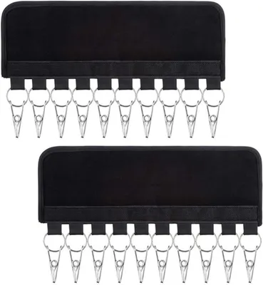 Productafbeelding van Multifunctionele Jasclip - Set van 2 - Wasdroogrek - Draagbare multifunctionele kledingclip - Meer Droogruimte - Sokken