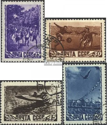 Produktbild von Briefmarken Sowjetunion 1948 Mi 1246-1249 (kompl.Ausg.) gestempelt Sport
