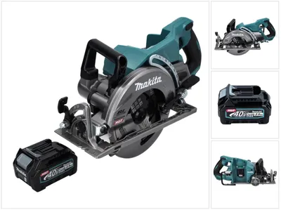 Image de Makita RS 001 GD1 Scie circulaire portative sans fil 40 V max. 185 mm Brushless + 1x batterie 2,5 Ah - sans chargeur