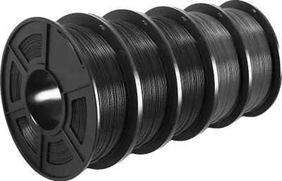 Image de Filament pour imprimante 3D, haute ténacité, enroulement propre, PETG 3BK 2GY