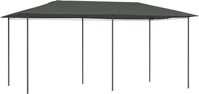Produktbild von Pavillon, Faltpavillon, Pergola, Partyzelt, Standmarkise, Sonnenzelt, Garten Pavillion, Grillpavillon, 3x6x2,6 m Anthrazit 160 g/m?