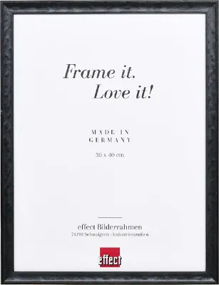 Produktbild von Effektrahmen für Fotos aus Holz, Profil 2070, für Standardglas, 9x13 cm, schwarz