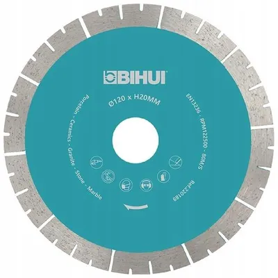 Zdjęcie produktu dla Tarcza diamentowa BIHUI 120mm do przecinarek