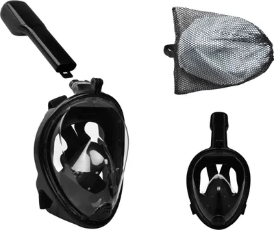 Produktbild von Schnorchelmaske Tauchmaske Vollgesichtsmaske Vollmaske 180° Sichtfeld Anti Fog 10934, Größe:L/XL
