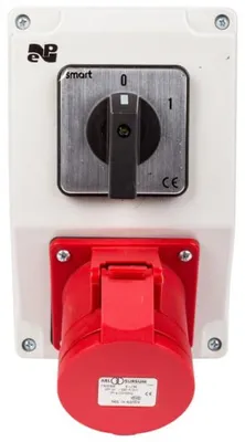 Obrázek produktu pro Rozvaděč pro rozvody s jističi 0-1, 3P+N+Z, 16A, šedá barva, stupeň krytí IP44, model 6271-00
