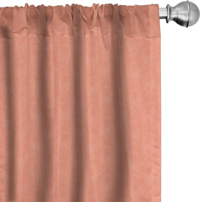 Zdjęcie produktu dla ABAKUHAUS Brzoskwinia Zasłony, firanki, kwiatowy wzór inspirowany naturą, delikatne kolory, wiosna, lato, liście, 2 sztuki, 75 x 225 cm, brzoskwinia