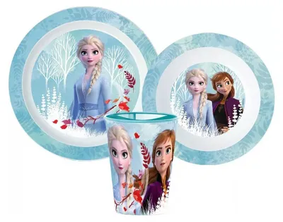 Immagine prodotto di Set di stoviglie Disney Blue Forest, in microplastica, con tazza da 260 ml