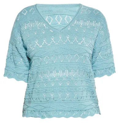 Image de Pull Jeona pour femme - bleu aqua, XXL
