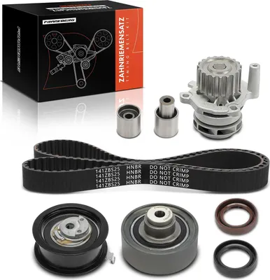 Immagine prodotto di Frankberg 1x cinghia di distribuzione set cinghia di distribuzione pompa dell'acqua per VW Golf V Polo Caddy Skoda Fabia Seat