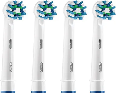 Zdjęcie produktu dla Oral-B CrossAction 80250705, 4 szt., Niebieski, Biały, Niemcy, alle Oral-B elektrische tandenborstels, behalve Oral-B Pulsonic, 22 g, 18 mm