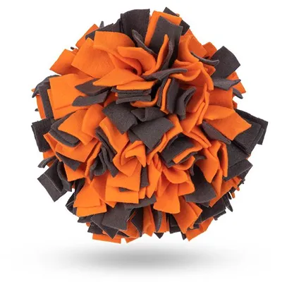 Immagine prodotto di TrendPet palla da fiuto, arancione, legata a mano, gioco di naso per cani