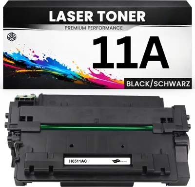 Produktbild von 2 x Toner 11A für HP kompatibel Schwarz Q6511A wie Original Tonerkartusche für HP LaserJet 2400 2410 2420 2420dn 2430dtn 2430n 2430tn Canon LBP3460
