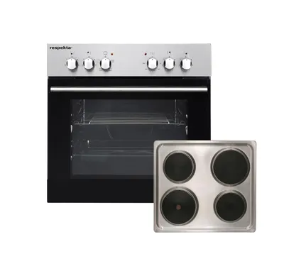 Produktbild von Respekta Einbau-Herdset, Edelstahl, Leandro, 59 l, 50 ° - 250 °C