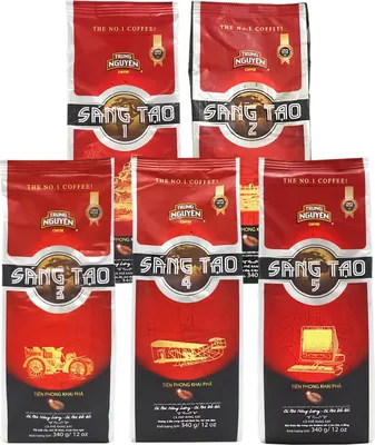 Produktbild von Trung Nguyen Kaffee Sang Tao 1-5 Starterset (5x340g)