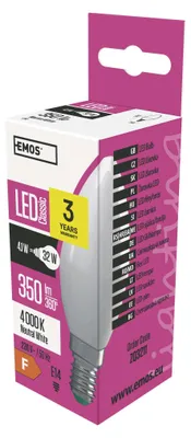 LED Lampe Classic Candle / E14 / 4,1 W (32 W) / 350 lm / Neutralweiß