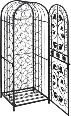 Obrázek produktu pro vidaXL Stojan na láhve pro 45 lahví kovový