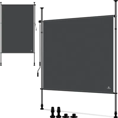 Produktbild von Sonnenschutz Markise Ausziehbar 100 x 310 cm - Vertikaler Sonnenschutz für Balkon und Garten