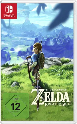The cover art for The Legend of Zelda: Breath of the Wild for Nintendo Switch.