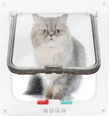 Obrázok produktu pre Yakimz Cat Door Cat Flaps Pet Dog Flap pre mačky 4-Way Flap Cat Flap pre psy PetSafe
