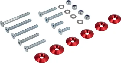 Produktbild von Set: CNC Senkscheiben für Gabel und Stoßdämpfer, Rot - für S51, S50, S70, S53, S83