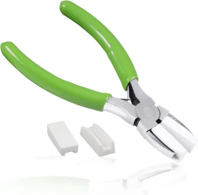 Productafbeelding van Platbek Tang - Handgereedschap - Sieraden Maken - Hars Kussen - 135mm Lengte - Groen