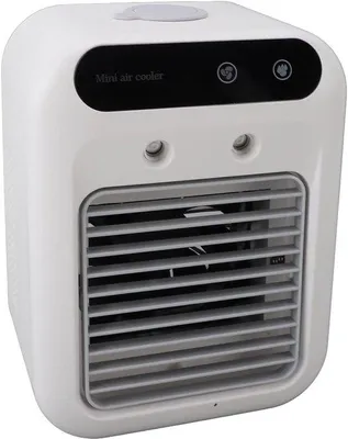 Zdjęcie produktu dla Przenośny klimatyzator, mały i wydajny system wentylacyjny, długi czas pracy, mini klimatyzator z zbiornikiem na wodę o pojemności 500 ml do pokoju, samochodu i biura