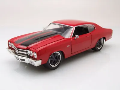 Produktbild von Chevrolet Chevelle 1970 rot Dom Fast & Furious Modellauto 1:24 Jada Toys
