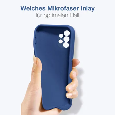 Produktbild von Hülle für Samsung Galaxy A72 Case Cover Bumper Smartphone Softgrip Schutzhülle Farbe: Blau