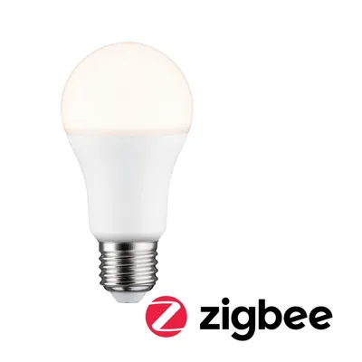 Produktbild von Paulmann Smart LED Leuchtmittel Birnenform A60 9W = 61W E27 matt 820lm warmweiß 2700K dimmbar Alexa Philips Hue Osram Lightify ZigBee