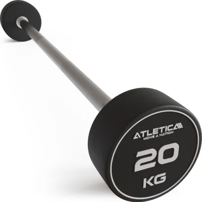 Produktbild von ATLETICA Langhantel | Kompakt | 20kg | Premium Design und Qualität | Edel, robust und geruchsfrei | 90 cm Innenmaß | Ø 32-34 mm | Einzeln