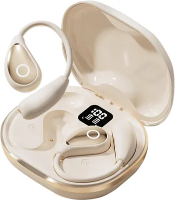 Open Ear Kopfhörer Kabellos Bluetooth Over On Ear mit Bügel Knochenschall Kopfhörer Bluetooth Sport Knochenleitungskopfhörer Wireless Open Earbuds