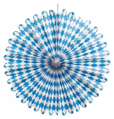 Produktbild von Dekofächer Bayern Weiss-Blau ø70cm
