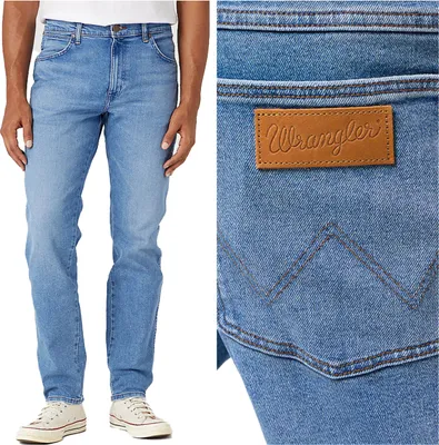 Produktbild von WRANGLER, Herren Jeanshosen, Straight fit, RIVER, W33 L34, Blau, Jeans, baggyjeans, buggy