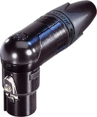 Produktbild von Neutrik NC6FRX-B XLR-Steckverbinder Buchse, gewinkelt Polzahl: 6 Schwarz 1St.